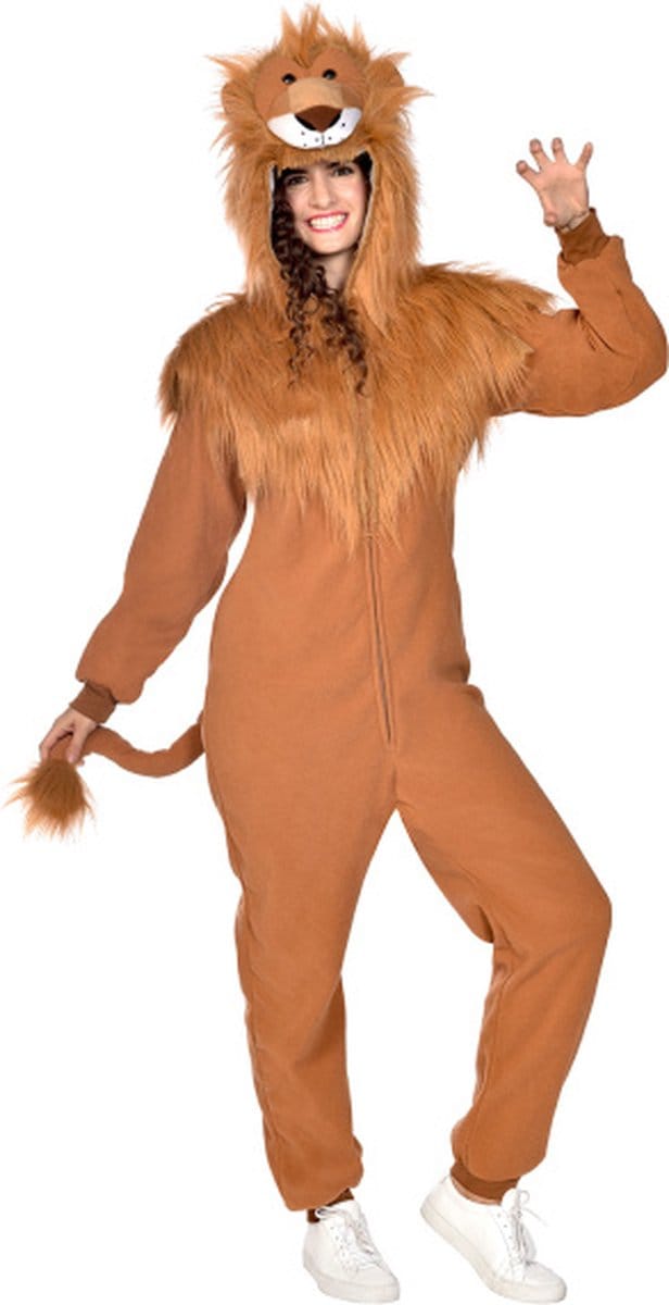 Leeuw Onesie Plush Volwassenen - Maat L