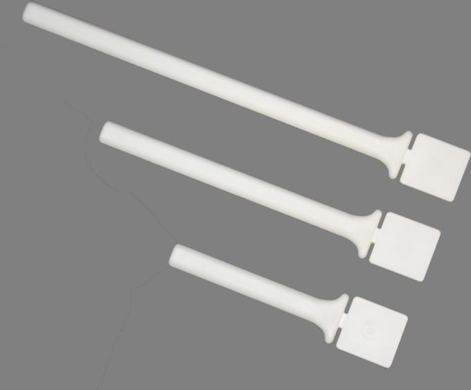 Kunststof zitstokken wit 22 cm - Zitstokken