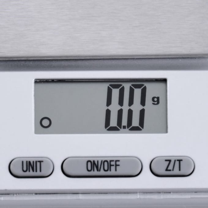 Orion - Digitale Keukenweegschaal - 0,5 kg - LCD Display - Zilver
