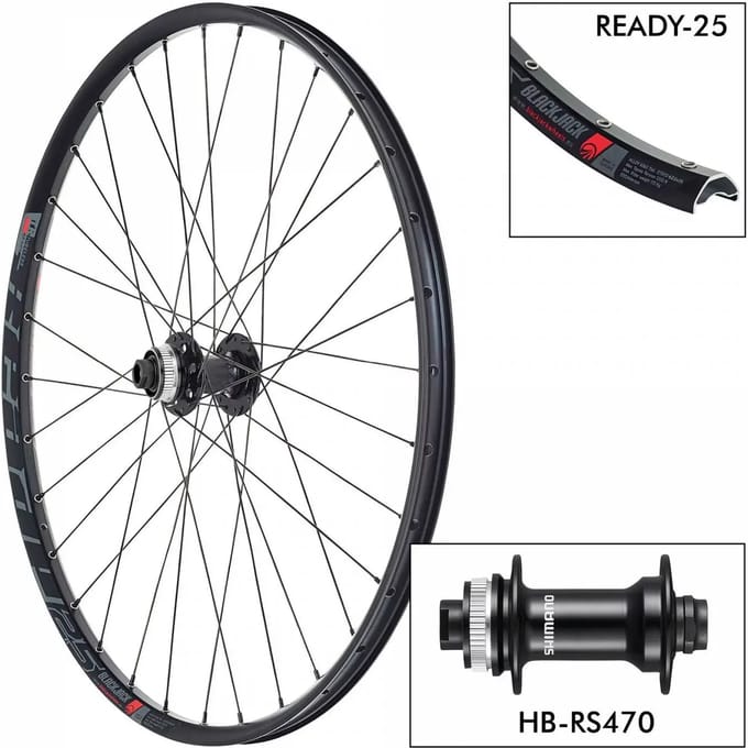 Fietswiel Black Jack D.Ready25 28H - RS470
