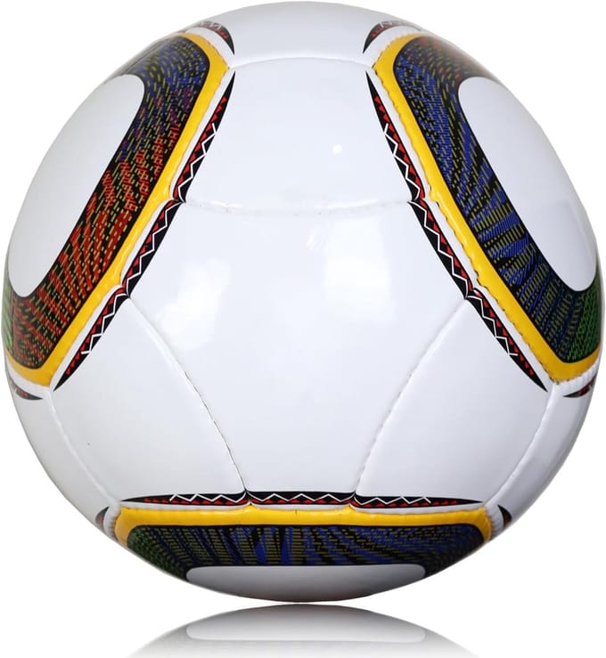 VHV - Voetbal Maat 5 - Witte Trainingsbal - PU Matchbal voor Tuin, Park en Strand
