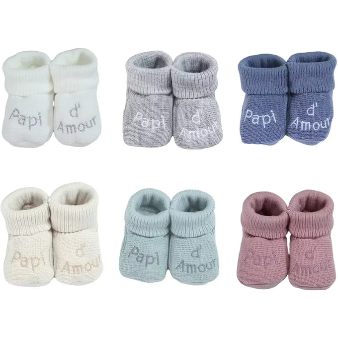 Babyslofjes Trois Kilos Sept Papi D'amour (x6)