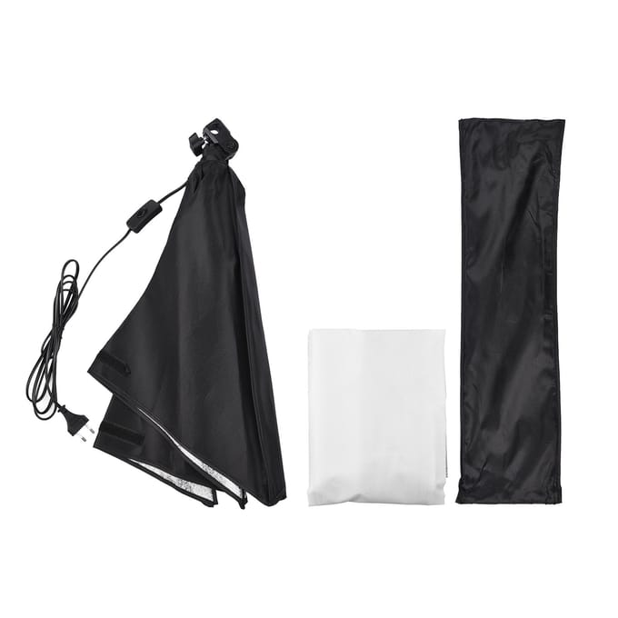 Softbox de photographie de Studio 50*70 cm avec sac de transport à prise E27 pour produit de Portrait en direct US Plug black