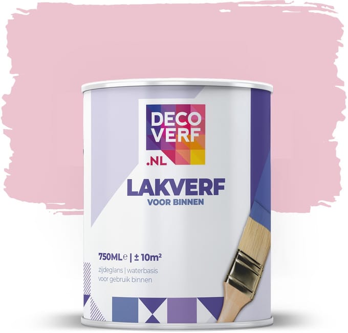 Decoverf lakverf marshmallow roze, 750ml