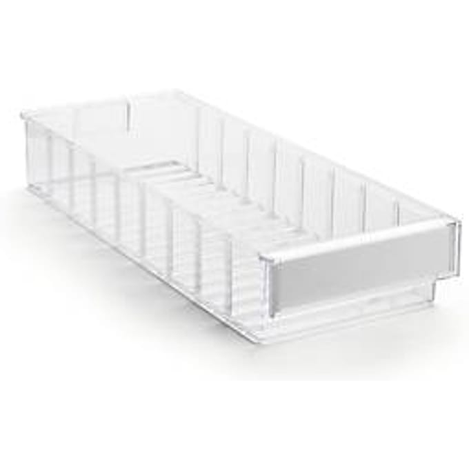 Magazijnlade serie 5020 Treston - polystyreen - L 500 x B 186 x H 82 mm - 5,3 l - transparant