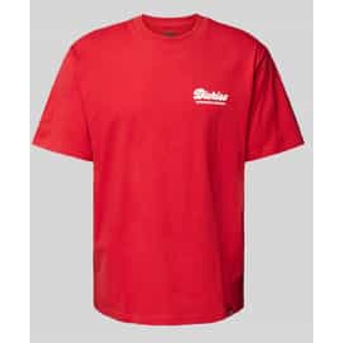 T-shirt met labelprint