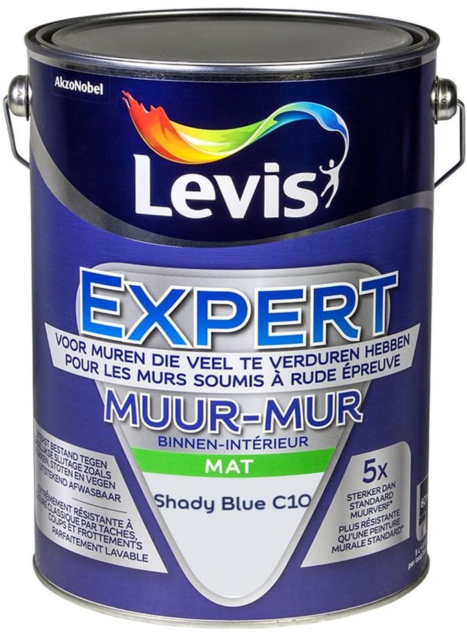 Levis - Expert Muur Binnen Mix - Shady Blue C10 - Mengverf - 5 L