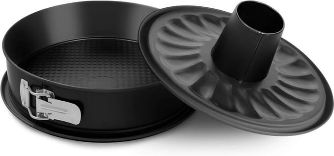 Ronde Springvorm met Platte en Tube Bodem - Non-Stick Bakvorm