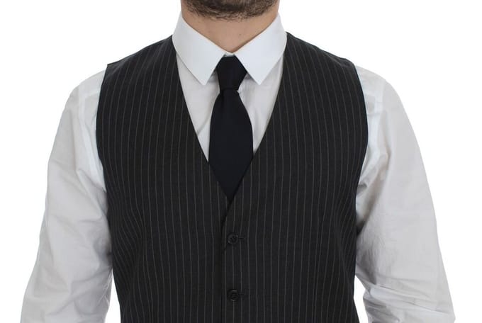 Gestreept Vest Klassieke Pasvorm