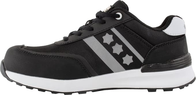 10 paar - Veiligheidsschoenen Rucanor Game 121, S1P, Laag, Zwart / Wit, maat 44