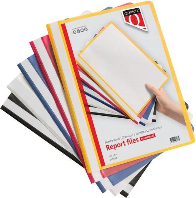 Snelhechter Quantore A4 PP - assorti - set 100 stuks