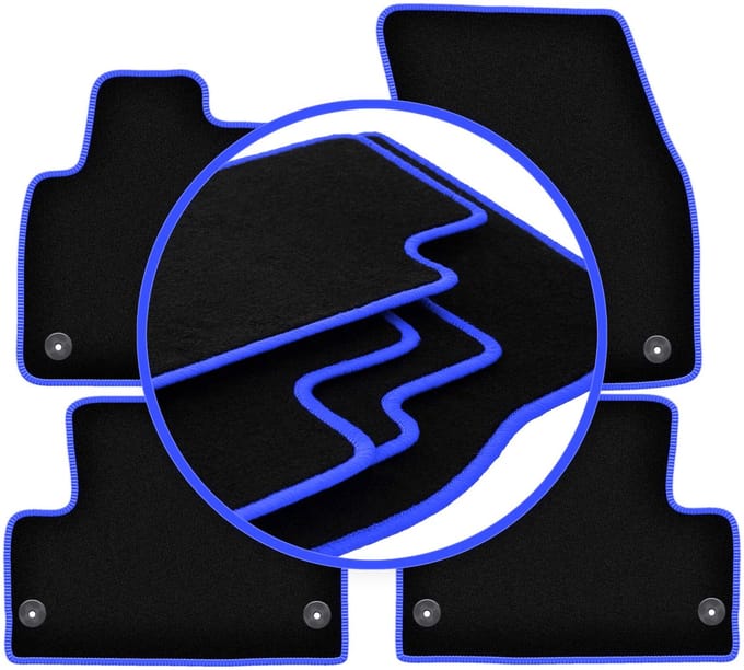 CARLUX-BLUE automatten voor: Range Rover Evoque SUV (2011-2018)