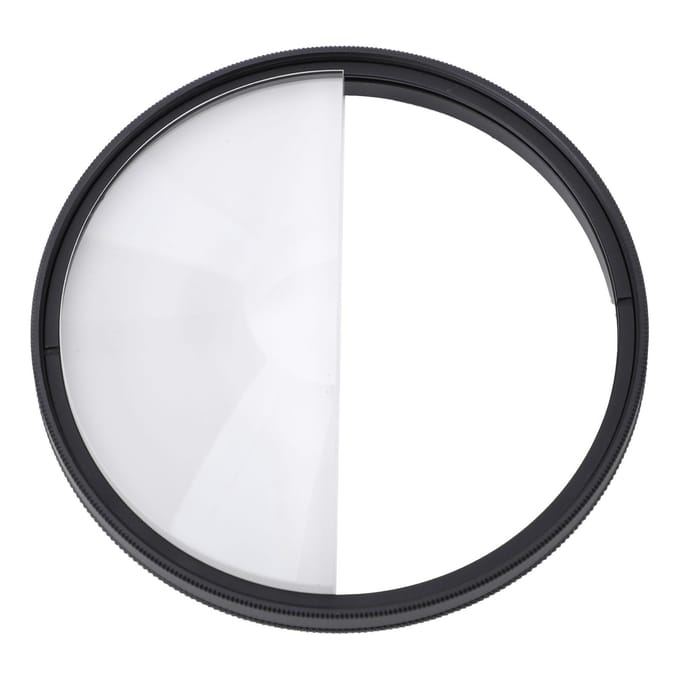 77mm Half Filter Optisch Glas Aluminiumlegering Half Vervorming Speciaal Effect Camera Lensfilter voor white