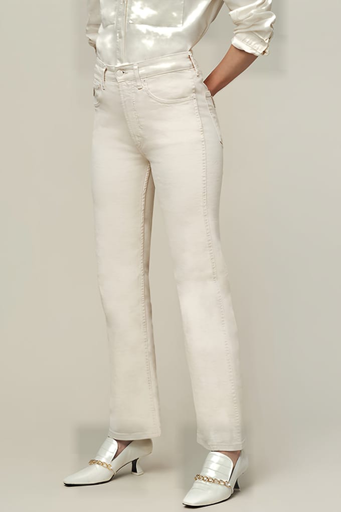 Lois River Ecru Denim Ecru Rinse Taglia: W27L32 | Jeans straight fit Outlet | Donna | Blu