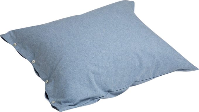 Yumeko kussensloop flanel light blauw 60x70 - Biologisch & ecologisch - 1 stuk