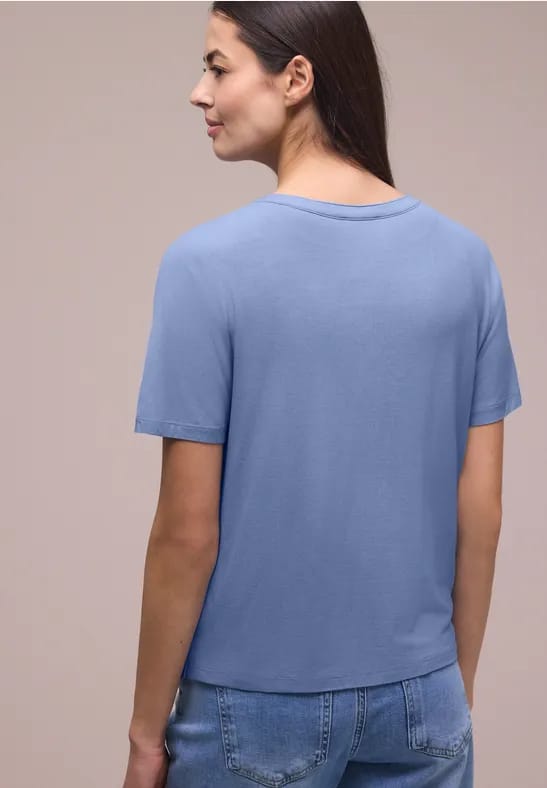 Shirt met overhangende schouders in tuniekstijl
