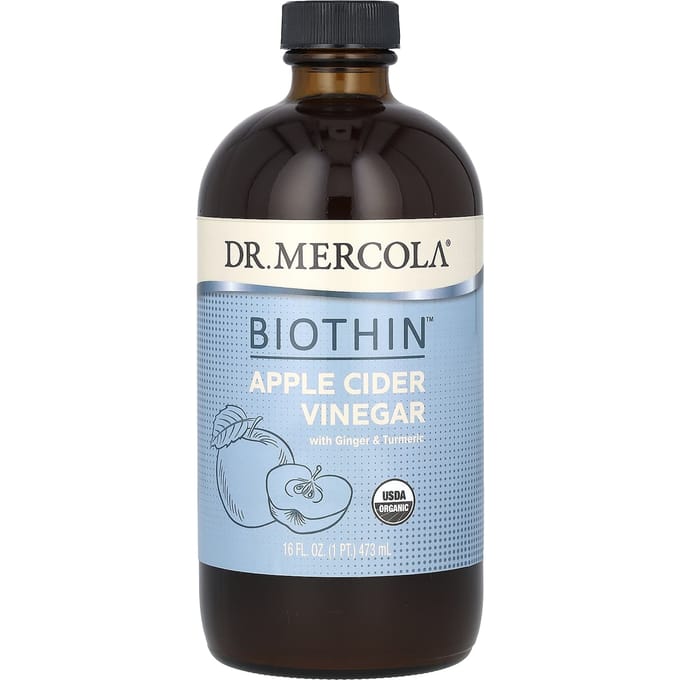 Dr. Mercola, Biothin, met Appelazijn, Gember en Kurkuma, 16 fl oz (473 ml)