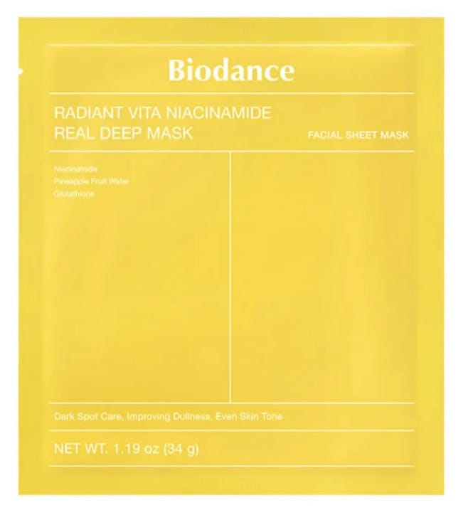 [NIEUW] Biodance Radiant Vita Niacinamide Real Deep Mask 1 PCS beige