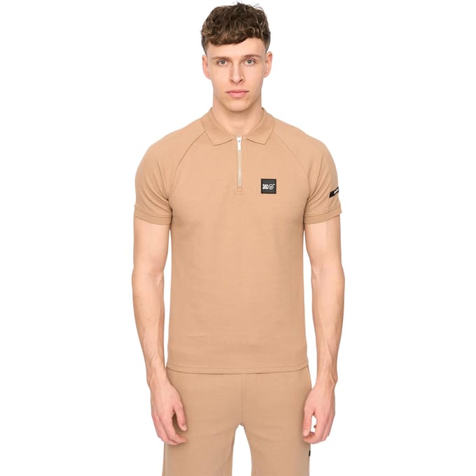 Duck and Cover Heren Topfield Poloshirt (Zand)