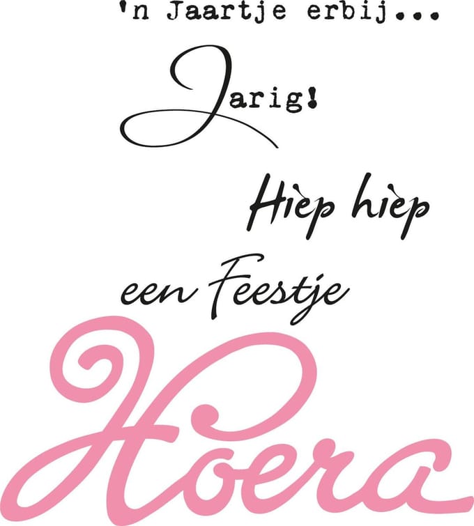 Marianne Design Collectables Hoera - Nederlands  COL1348