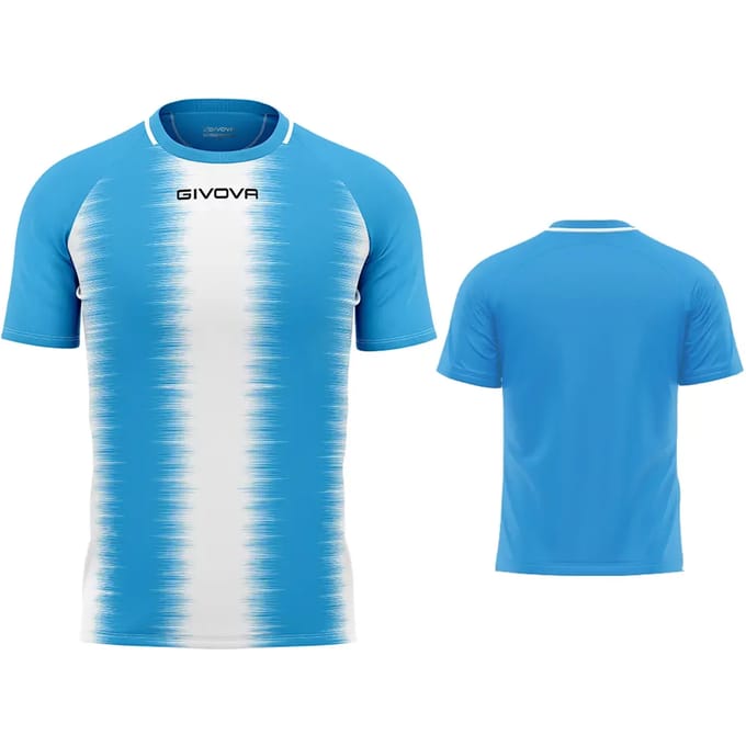 Sportshirt Givova Streep Hemelswit Blauw - M