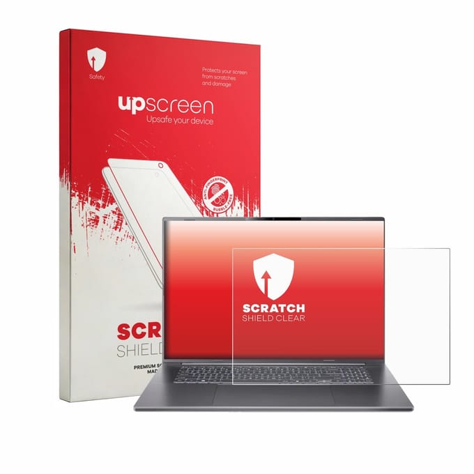 upscreen - Screenprotector voor Acer Aspire 18 AI A18-I71M - Folie Beschermfolie transparant