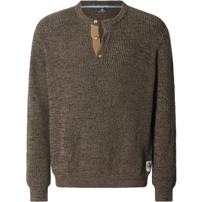 Jan Vanderstorm herren Trui - 56/58 - bruin - Plus Size