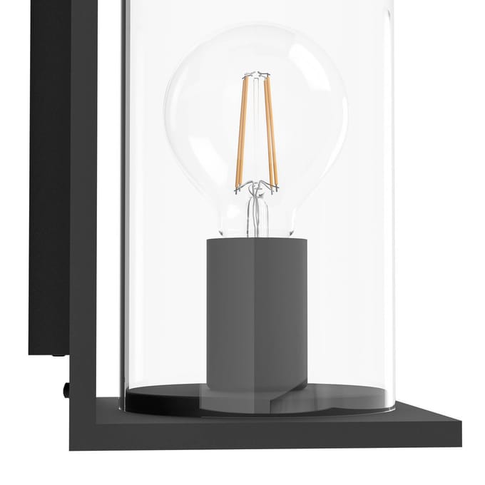 EGLO Cascinetta Wandlamp Voor buiten - E27 - 28cm - IP44 - Zwart