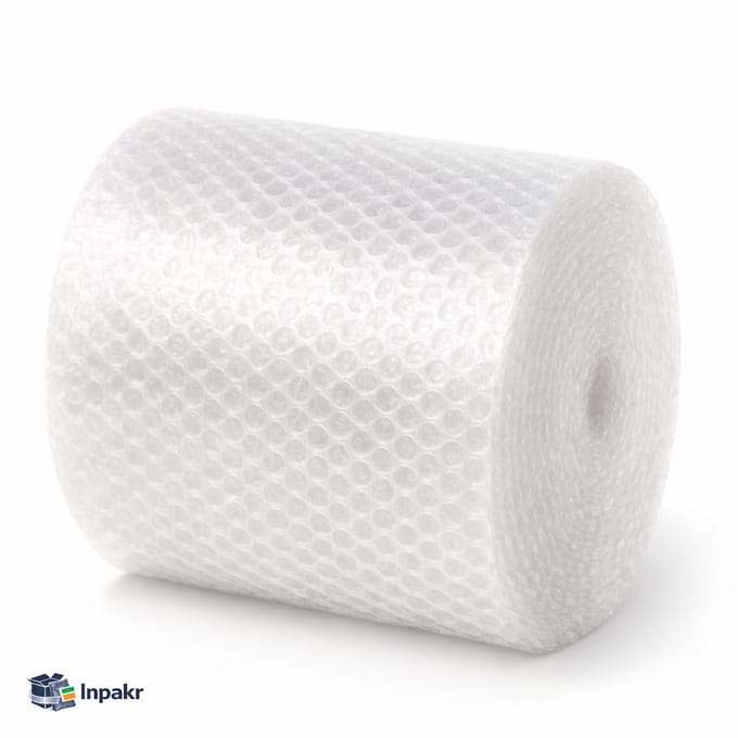 Inpakr Noppenfolie 50 cm x 100 m - 10 mm Nop - 75 micron - Transparant