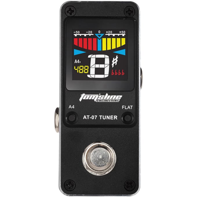 AROMA AT-07 Mini Chromatic Tuner Effectpedaal Mini Single Elektrische Gitaareffecten gray