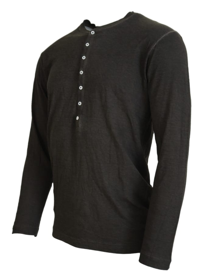 Langarm Henley Shirt Tsh3535