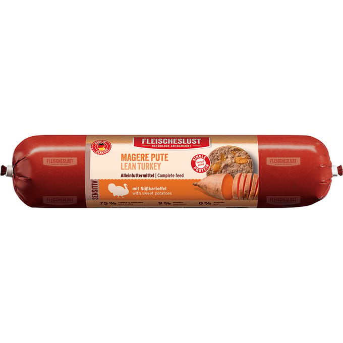 Fleischeslust Sensitiv 6 x 800 g - Magere Kalkoen met Aardappelen
