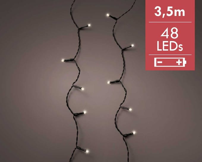 Kerstverlichting batterij LED durawise strings 3,5M - 48 lampjes