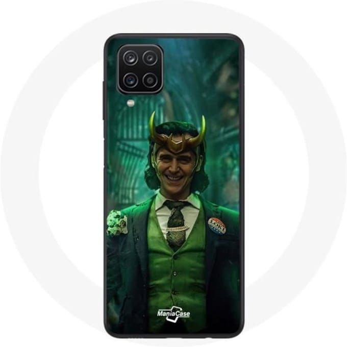 Coque - Maniacase - Samsung Galaxy A12 - Loki Thor Ragnarok - Souple - Noir noir
