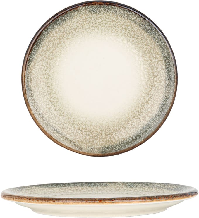By Bone Dessertbord - Spazio - Porselein - 19 cm - set van 6