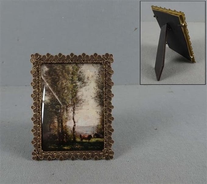Fotolijstje Schulprand ant.goudkleur 11x1,5x14,5cm
