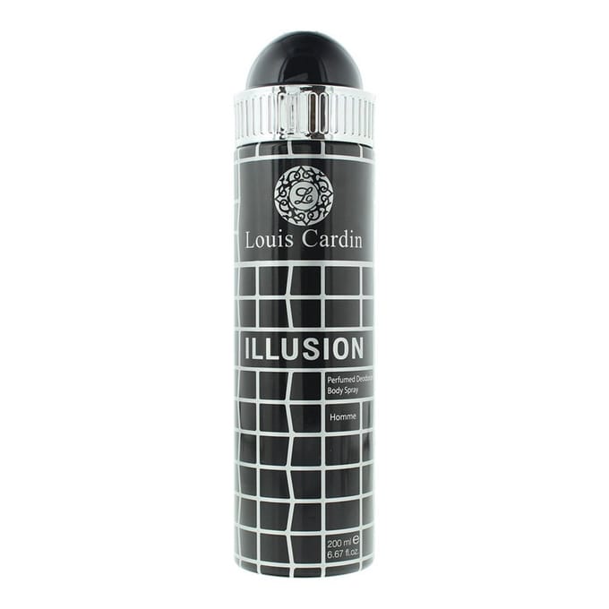 Louis Cardin, Illusion, Spray Déodorant, Pour Homme, 200 ml