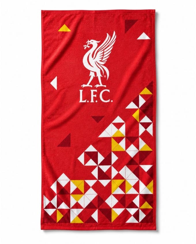 Liverpool handdoek PT rood 70 x 140 cm