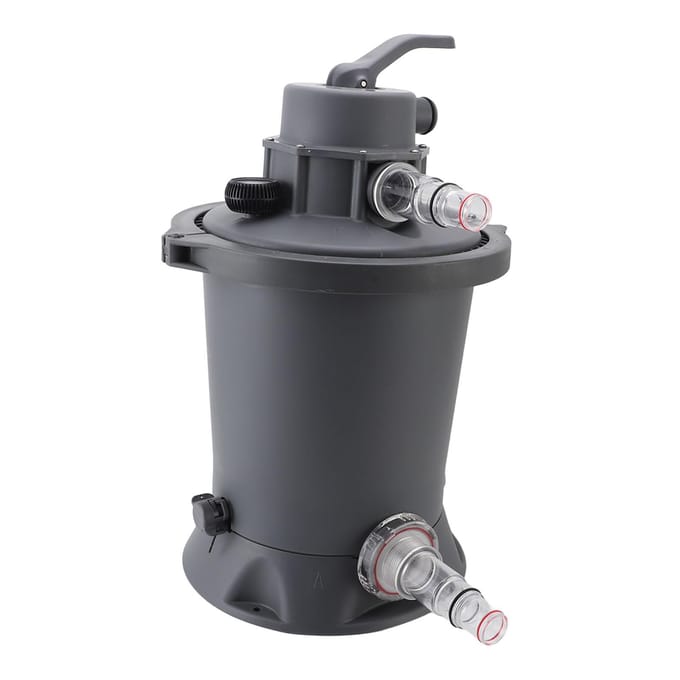 800 Gallon Zandfilterpomp 60W Zwembad Cartridge Filterpomp AC voor 1100L tot 18100L Zwembaden black