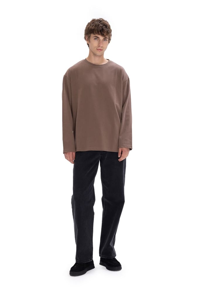 Ronde Hals Lange Mouwen T-Shirt