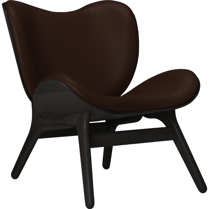 UMAGE A Conversation Piece fauteuil - eiken zwart - Leder Hope brown