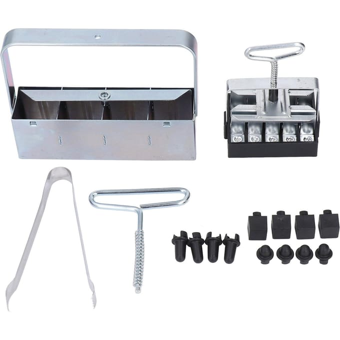 Grondblokmaker Mini Handheld Grondblokgereedschap Comfortabel Handvat Tuingereedschap gray