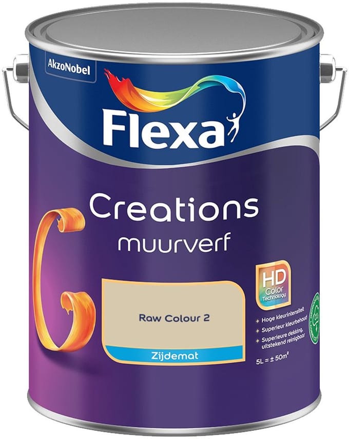 Flexa - Creations Muurverf Zijdemat - Raw Colour 2 - Mengverf - 5 L