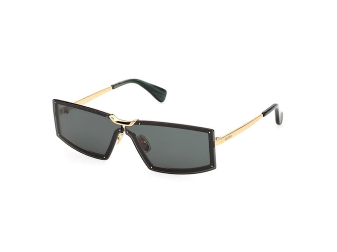 Max Mara MM0118 SHINY DEEP GOLD/GREEN BLUE 68/3/135 Unisex Zonnebrillen