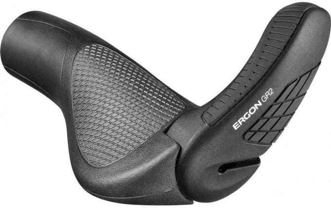 Ergonomische Fietsgreep voor Touring en MTB-fietsen - Klein, Zwart/Grijs