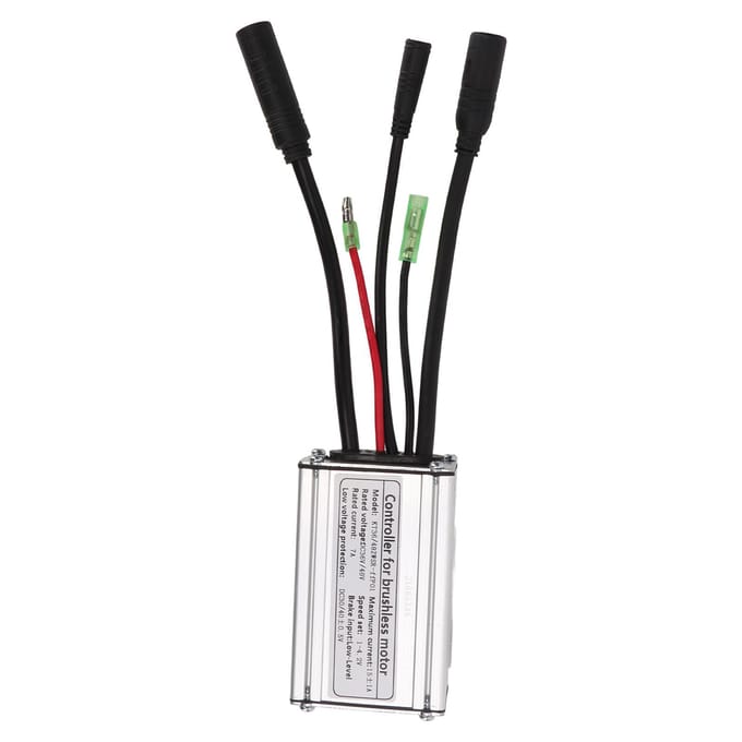 36V 48V 250W Borstelloze Motor Controller Kit 15A Controller LCD4 Paneel 130X Duimgas 8C Vermogen black