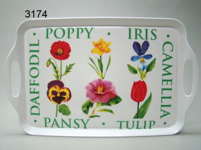 Dienblad Flower Garden – 50 x 30 cm – Melamine – Lesser & Pavey