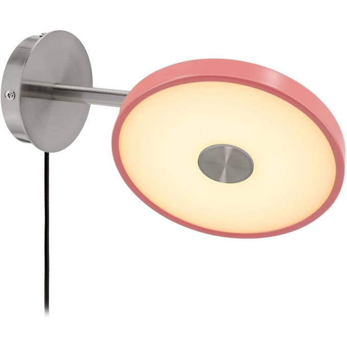 UMAGE LED wandlamp Asteria Short, roze, staal, stekker
