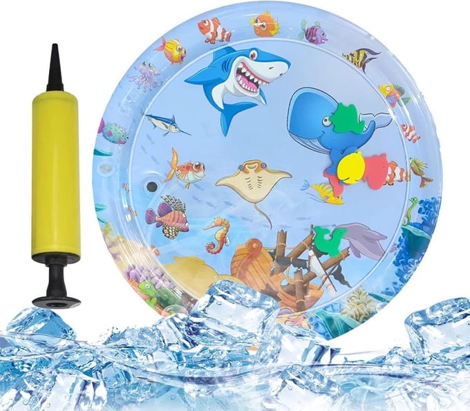 Water Sensorische Mat - Verkoelend Kussen - Huisdieren Koelen - Stromend Water Element - 100 cm - Haai