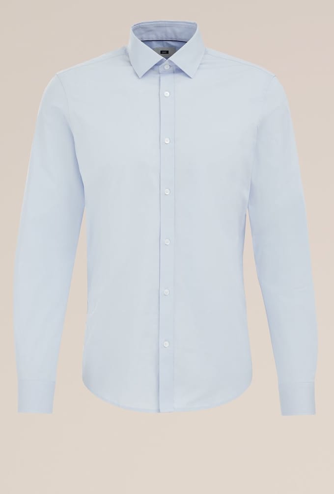 WE Fashion Heren Anti-odour slim fit overhemd met stretch
